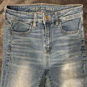 American Eagle hi-rise jegging light wash 6
